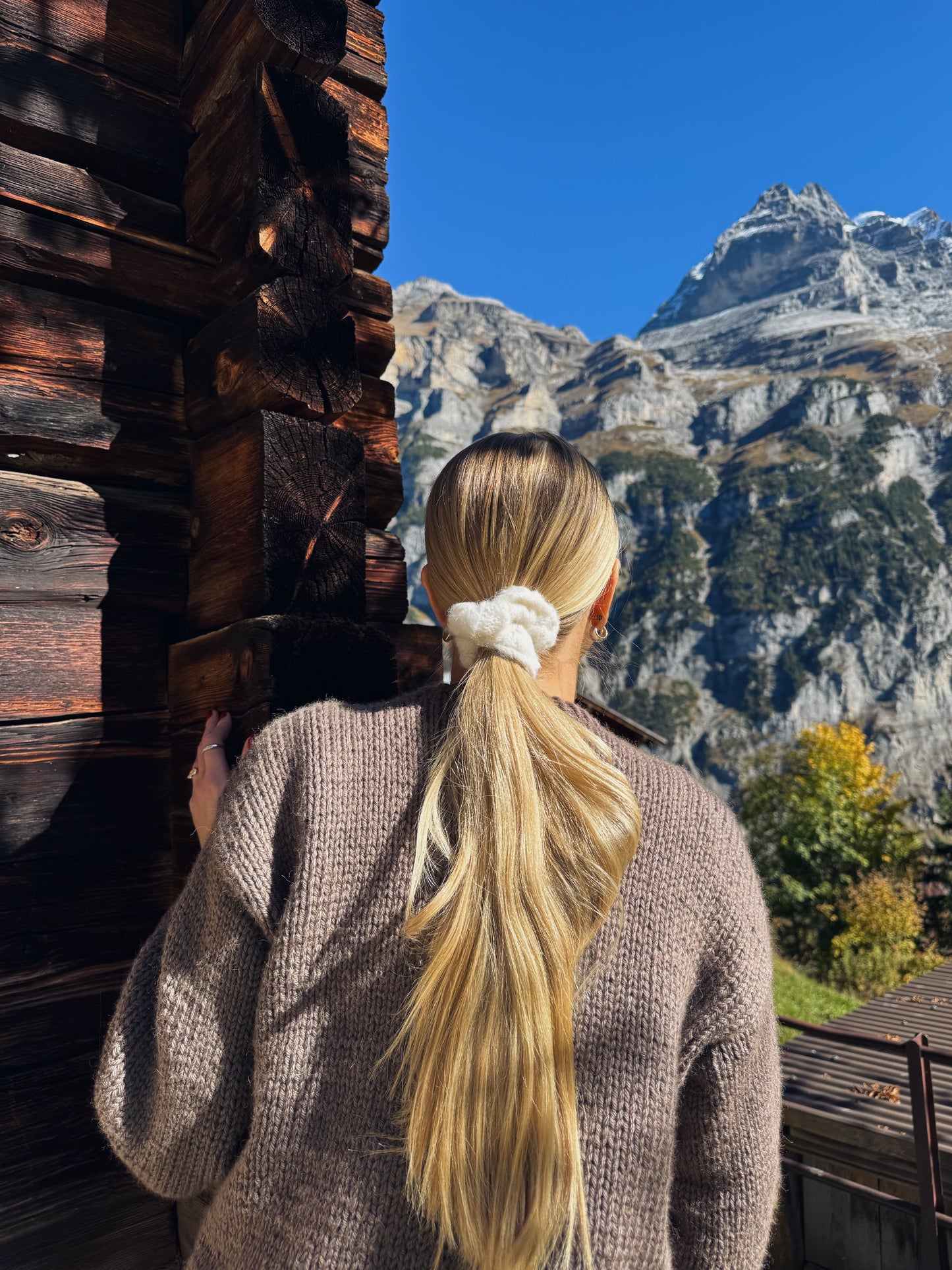 SNØSKY - garnpakke (3 scrunchies)