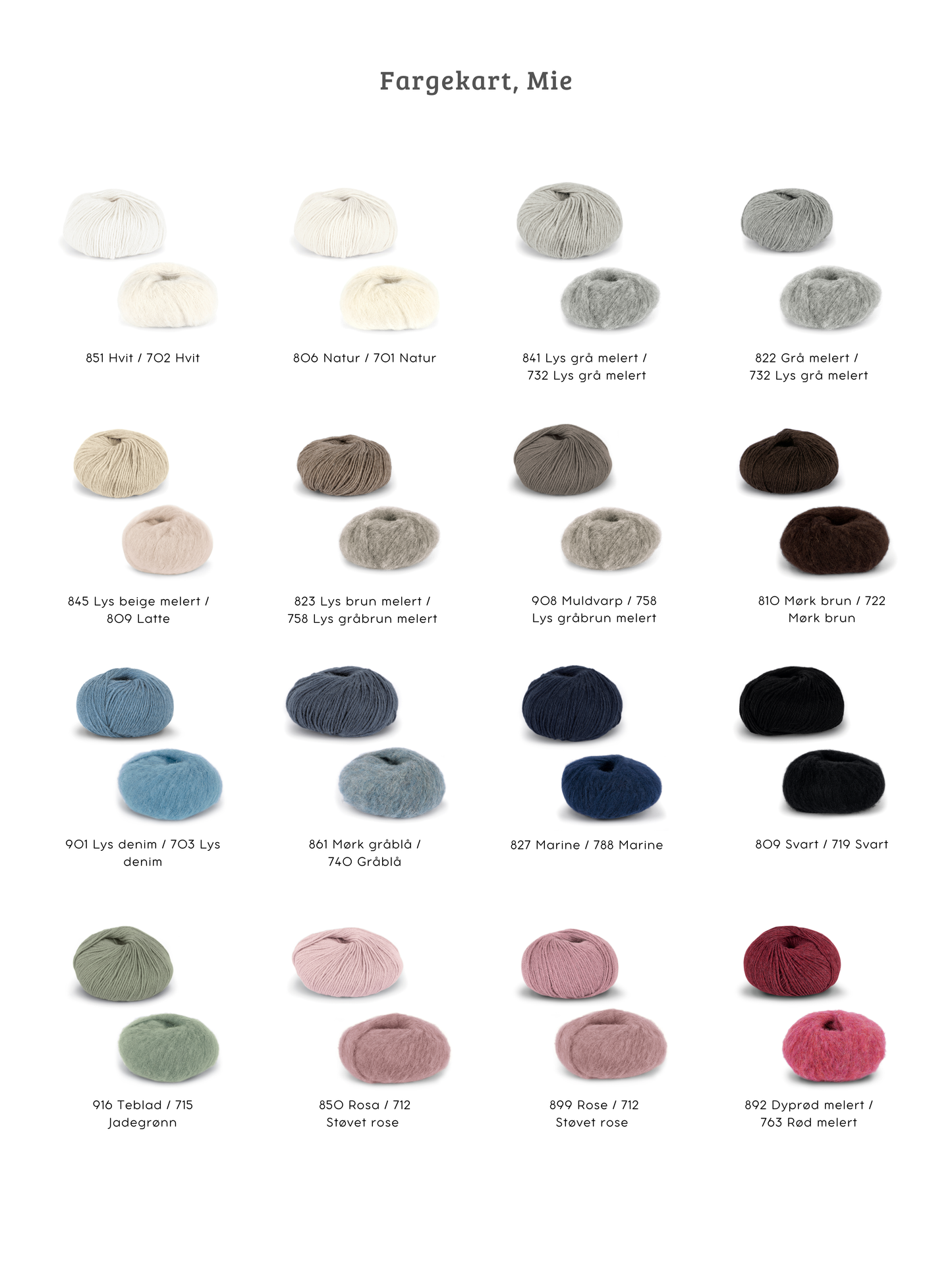 Mie | garnpakke