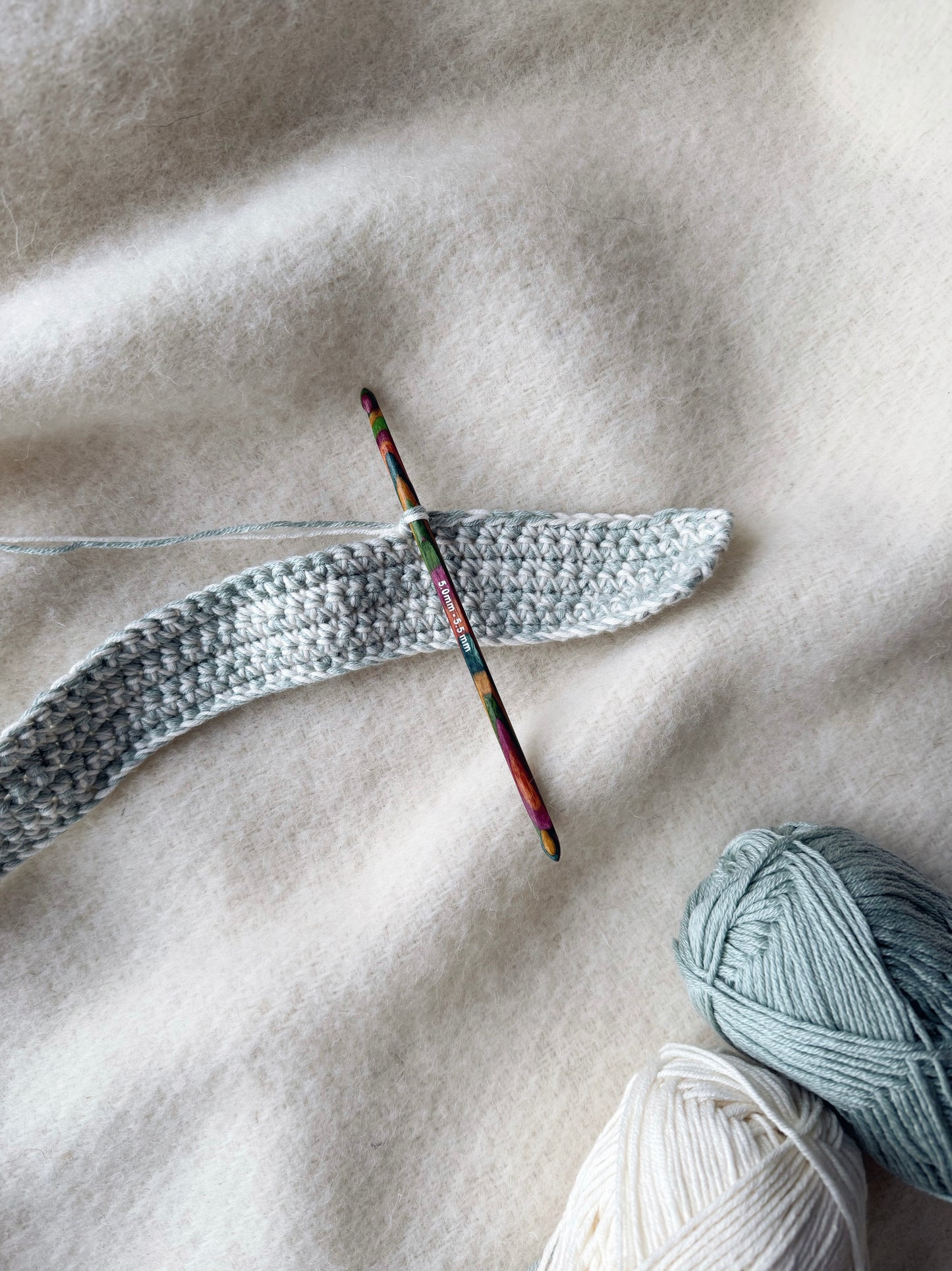 Symfonie heklenåler - dobbeltsidige