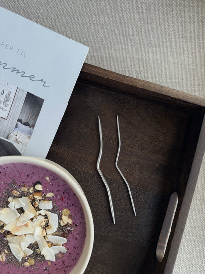 Flettepinner i aluminium, 2 stk