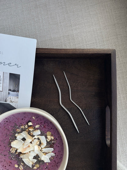 Flettepinner i aluminium, 2 stk