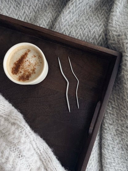 Flettepinner i aluminium, 2 stk