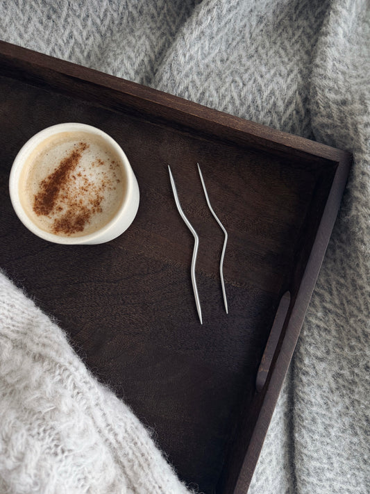 Flettepinner i aluminium, 2 stk